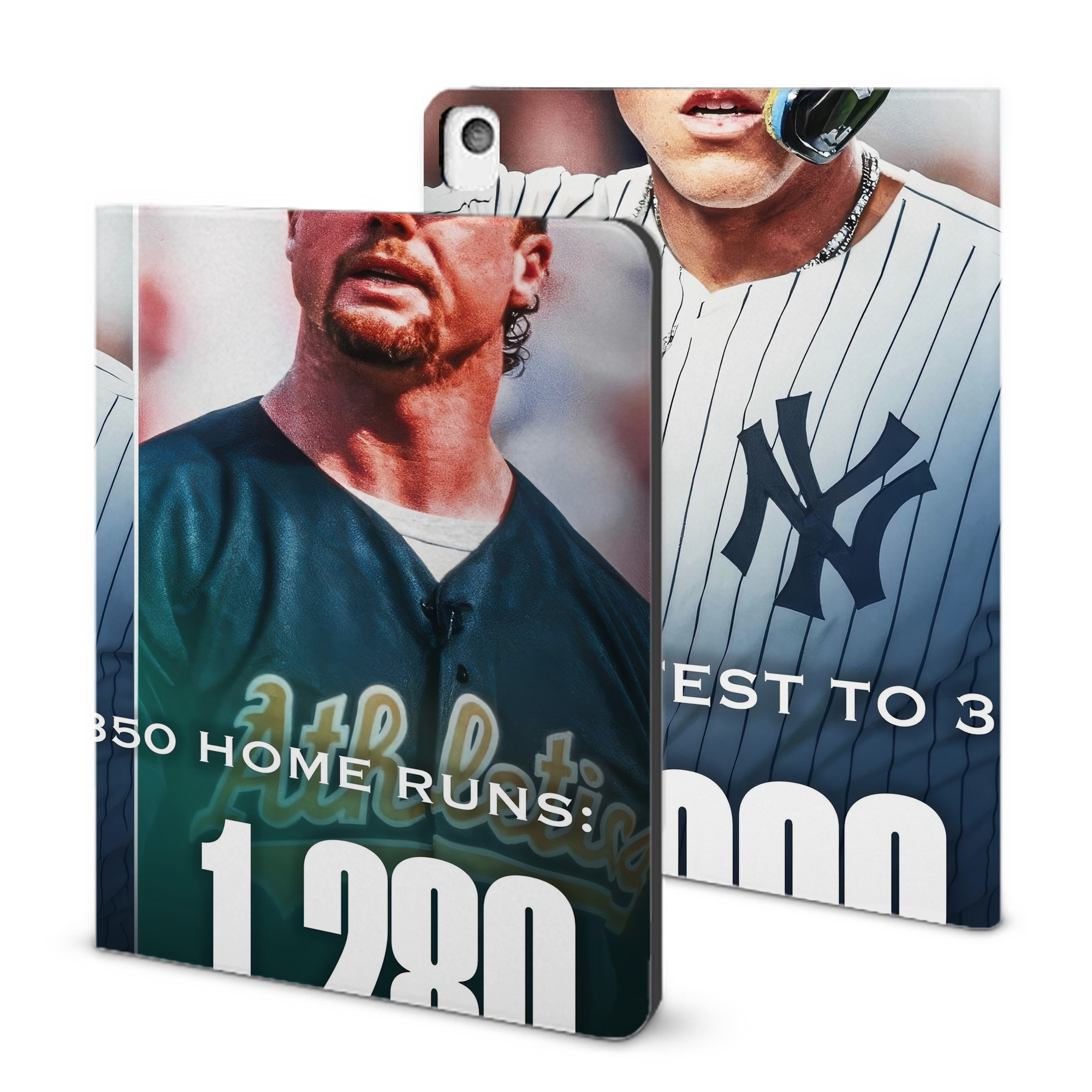 Aaron Judge's 350th Career Home Runs IPad Book-Style Case With Pencil Slot – Slim PU & TPU Cover – Full Protection, Precise Fit, Water & Scratch Resistant